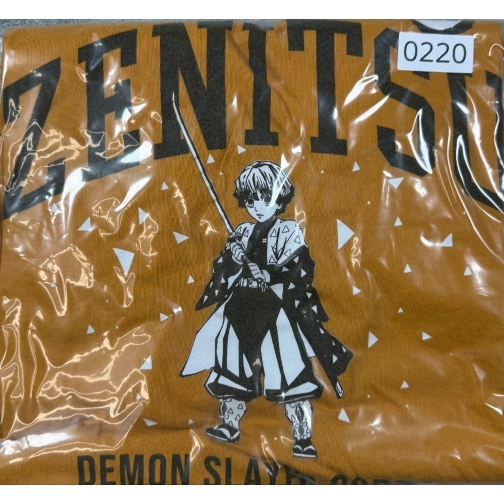 Mens DEMON SLAYER CORPS Zenitsu Agatsuma Golden Yellow T-Shirt All Cotton Sz Med - Picture 8 of 8